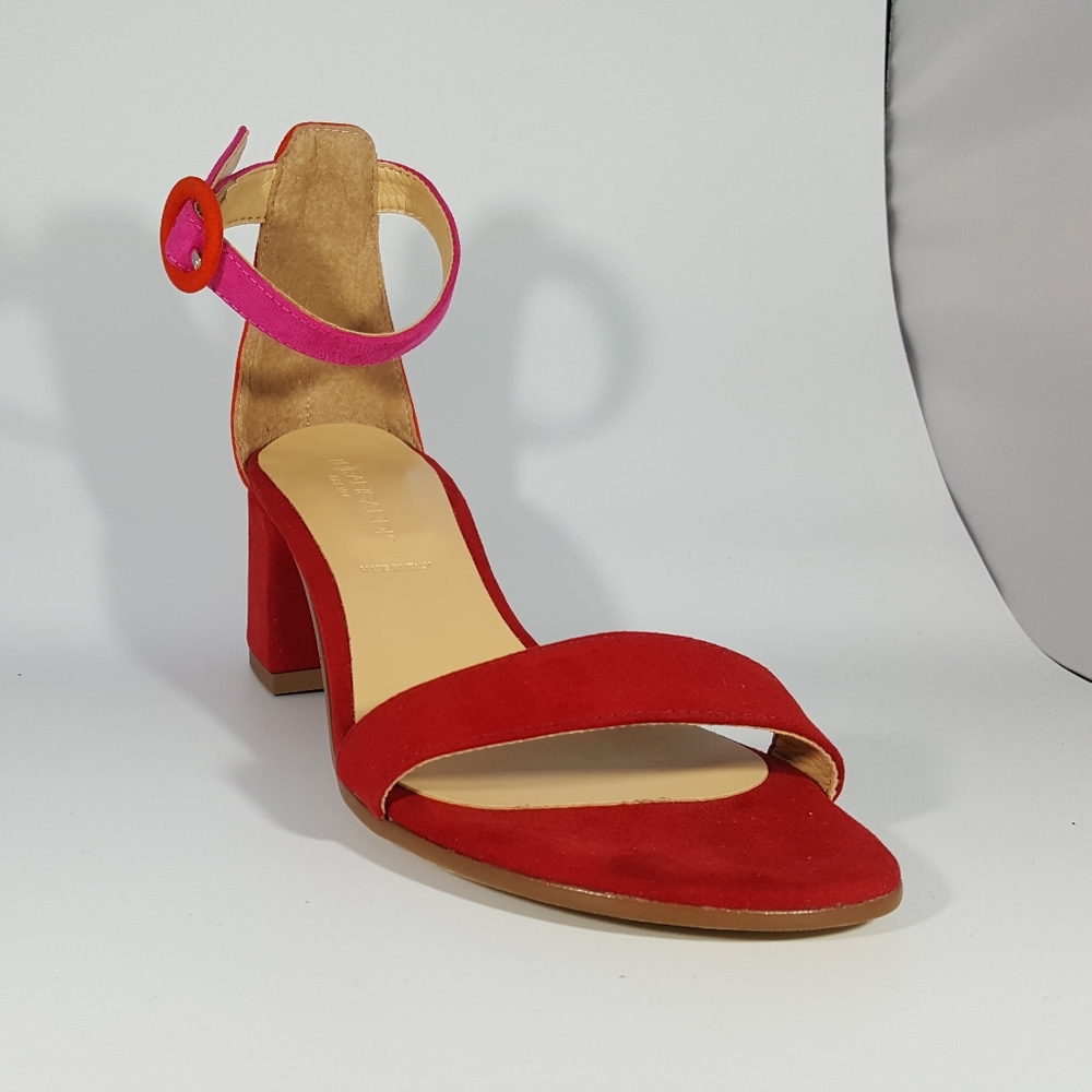 NR Rapisardi Ankle Strap Mid Heel Sandal